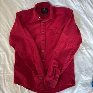 The Godspeed shop Rag Shirt size L

Red Button-Up Shirt